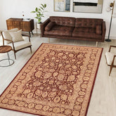 handmade Transitional Kafkaz Brown Beige Hand Knotted RECTANGLE 100% WOOL area rug 10 x 14